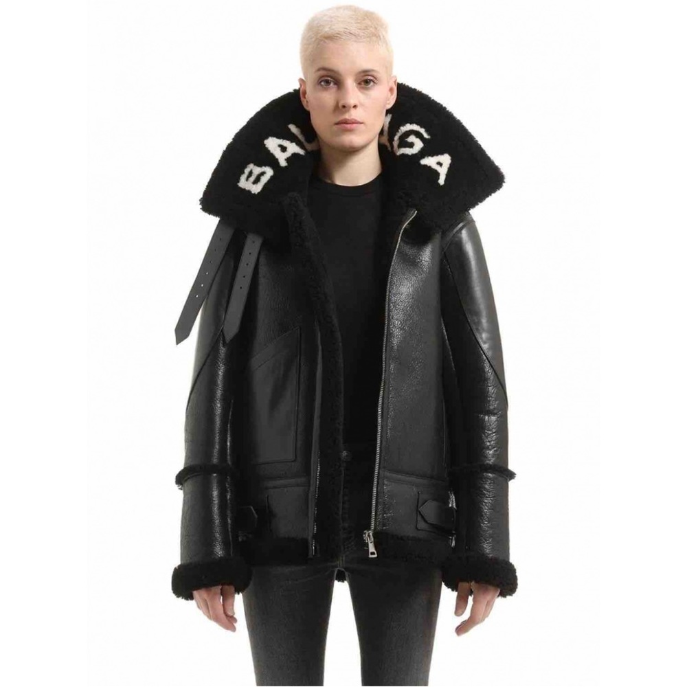 Balenciaga leather jacket